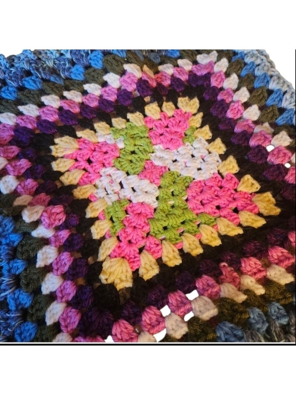 Handmade Crochet Granny Square Top Skirt Shawl Scarf Hat - Picture 8 of 17